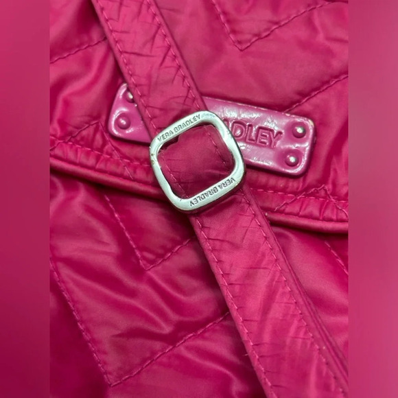 Vera Bradley hot pink quilted puffy crossbody purse - Picture 6 of 6
